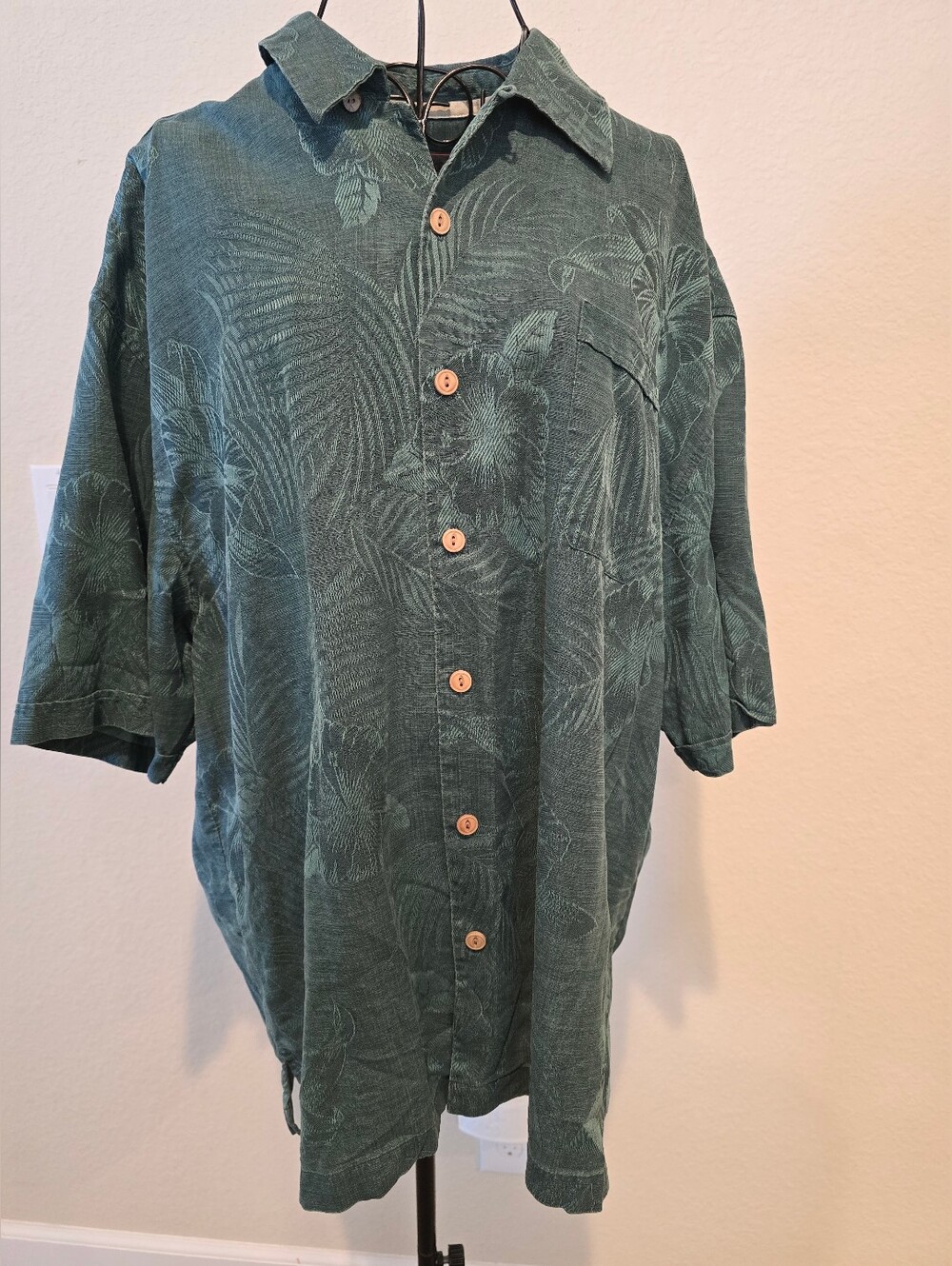 Jamaica Jaxx Teal Woven Shirt with Black Label - Picture 5 of 6